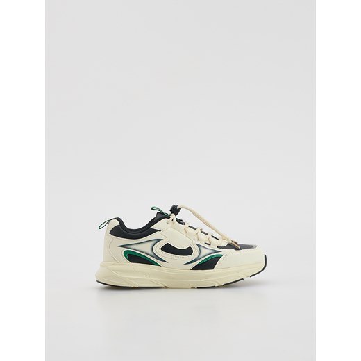 Reserved - Sportowe sneakersy - złamana biel ze sklepu Reserved w kategorii Buty sportowe dziecięce - zdjęcie 185941687