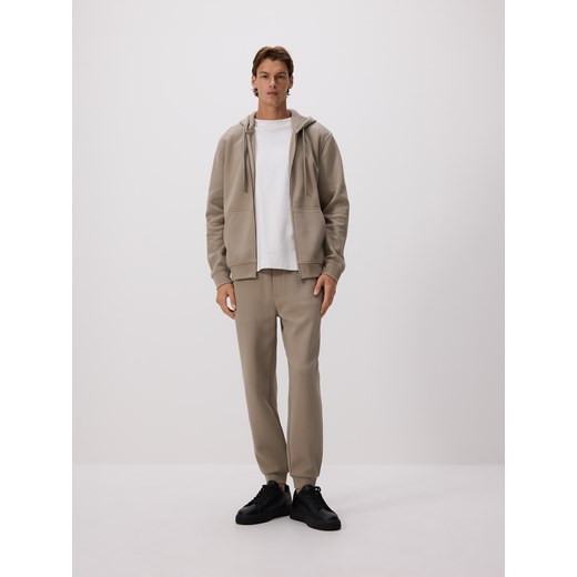 Reserved - Bluza regular z kapturem - brązowy Reserved S Reserved