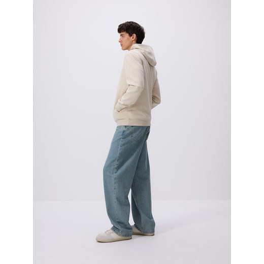 Reserved - Bluza regular z kapturem - beżowy Reserved L Reserved