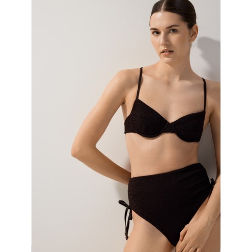 Reserved - Góra od stroju plażowego - ciemnobrązowy ze sklepu Reserved w kategorii Stroje kąpielowe - zdjęcie 185943207