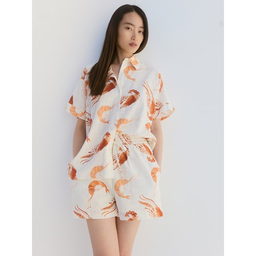 Reserved - Wzorzyste szorty - wielobarwny ze sklepu Reserved w kategorii Szorty - zdjęcie 185943788