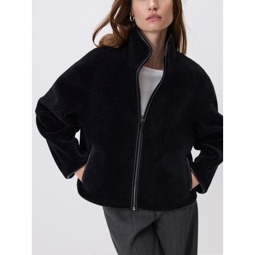 Reserved - Kurtka typu kożuch - czarny ze sklepu Reserved w kategorii Kurtki damskie - zdjęcie 185943797