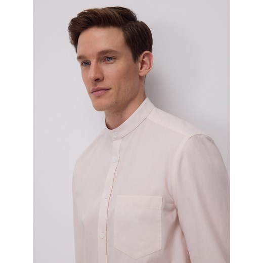 Reserved - Koszula regular z bawełny egipskiej - pastelowy róż ze sklepu Reserved w kategorii Koszule męskie - zdjęcie 185943876