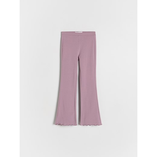 Reserved - Legginsy flare - fioletowy ze sklepu Reserved w kategorii Spodnie dziewczęce - zdjęcie 185945597