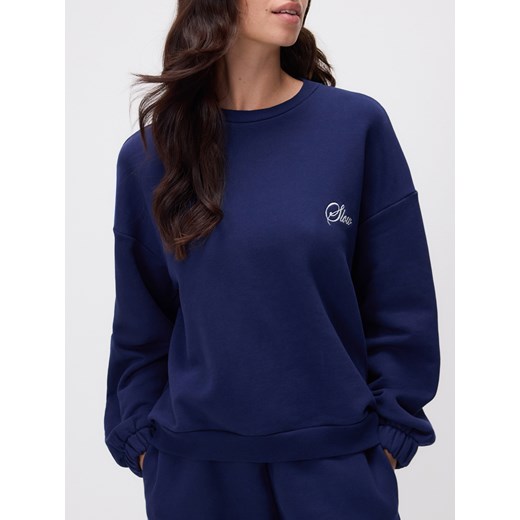 Reserved - Bluza z nadrukiem - granatowy ze sklepu Reserved w kategorii Bluzy damskie - zdjęcie 185945769