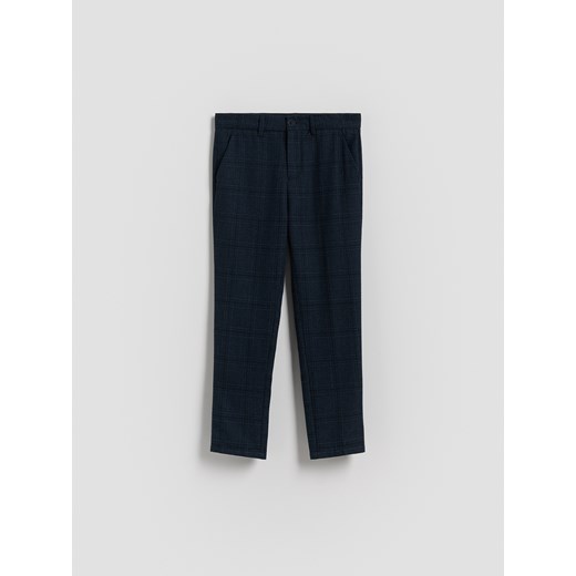 Reserved - Eleganckie spodnie z wiskozą - granatowy ze sklepu Reserved w kategorii Spodnie chłopięce - zdjęcie 185945867