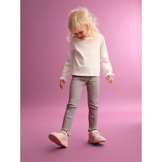 Reserved - Bawełniane legginsy 2 pack - wielobarwny ze sklepu Reserved w kategorii Spodnie dziewczęce - zdjęcie 185946978