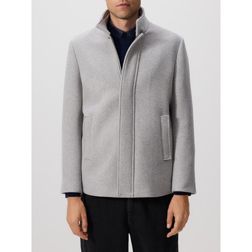 Reserved - Płaszcz z wełną - jasnoszary Reserved 3XL Reserved