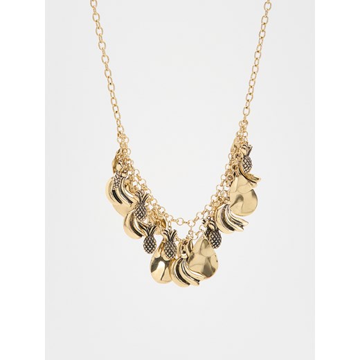 Reserved - Naszyjnik z zawieszkami - złoty ze sklepu Reserved w kategorii Naszyjniki - zdjęcie 185948205