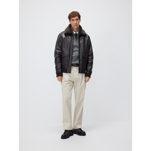 Reserved - Bawełniane spodnie carrot - beżowy Reserved 31 Reserved