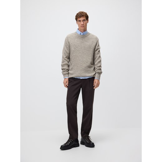 Reserved - Bawełniana koszula slim fit - jasnoniebieski Reserved M Reserved