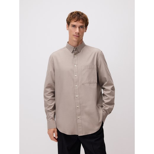 Reserved - Koszula regular fit z lyocellem - beżowy - id: TH536-80X - marki Reserved - 185949079 Reserved - Koszula regular fit z lyocellem - beżowy ze sklepu Reserved w kategorii Koszule męskie - zdjęcie 185949079