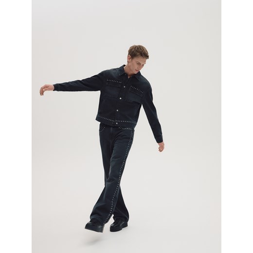 Reserved - Jeansy straight z dżetami - czarny ze sklepu Reserved w kategorii Jeansy męskie - zdjęcie 185950566