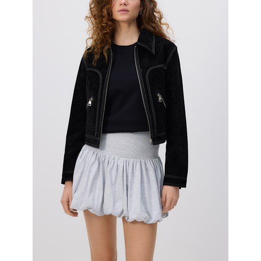 Reserved - Spódnica mini typu bombka - jasnoszary Reserved L Reserved