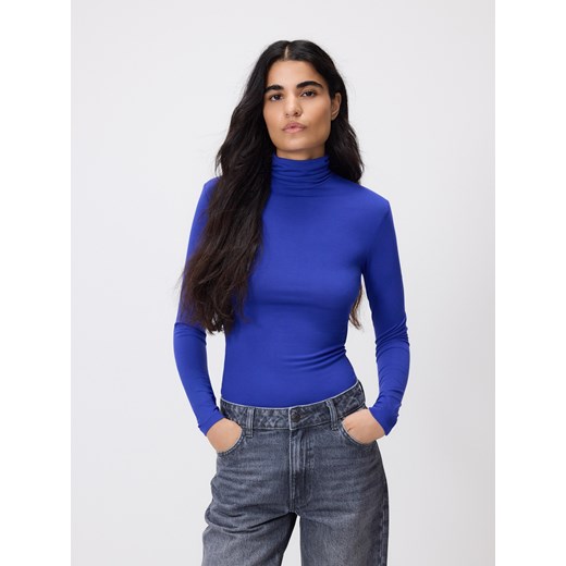 Reserved - Body z włókien bambusowych - niebieski ze sklepu Reserved w kategorii Bluzki damskie - zdjęcie 185951258