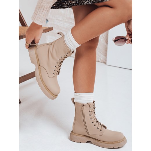 Botki damskie MOONSTONE khaki Dstreet ZY0369 ze sklepu DSTREET.PL w kategorii Workery damskie - zdjęcie 185951839