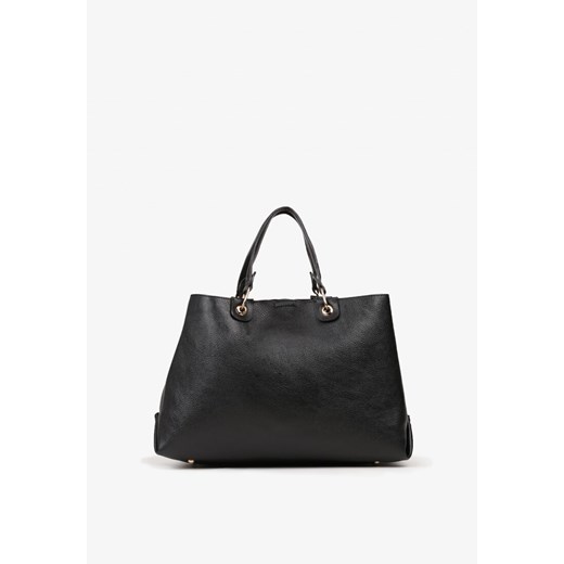Czarna Duża Torebka Shopperka z Metalicznymi Ozdobami Anurriva ze sklepu renee.pl w kategorii Torby Shopper bag - zdjęcie 185954408