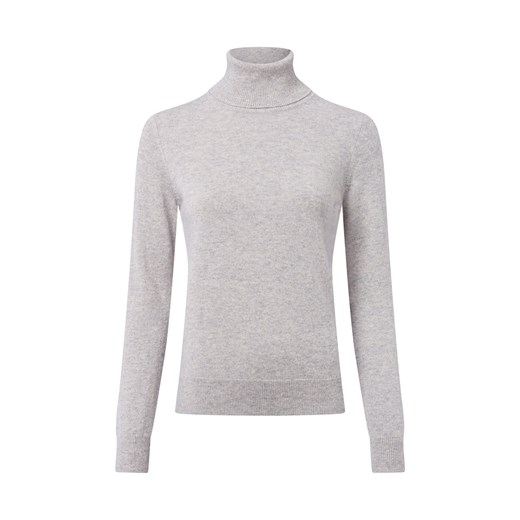 Franco Callegari Sweter damski z kaszmiru Kobiety Kaszmir jasny szary marmurkowy ze sklepu vangraaf w kategorii Swetry damskie - zdjęcie 185956708