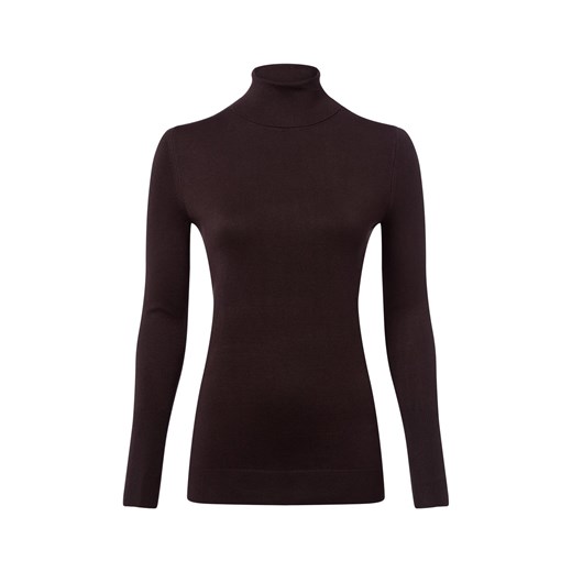 Marie Lund Sweter damski z dzianiny Kobiety czekoladowy jednolity ze sklepu vangraaf w kategorii Swetry damskie - zdjęcie 185956729