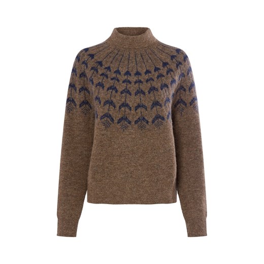 Marie Lund Sweter damski z zawartością alpaki Kobiety czekoladowy marmurkowy Marie Lund XL vangraaf