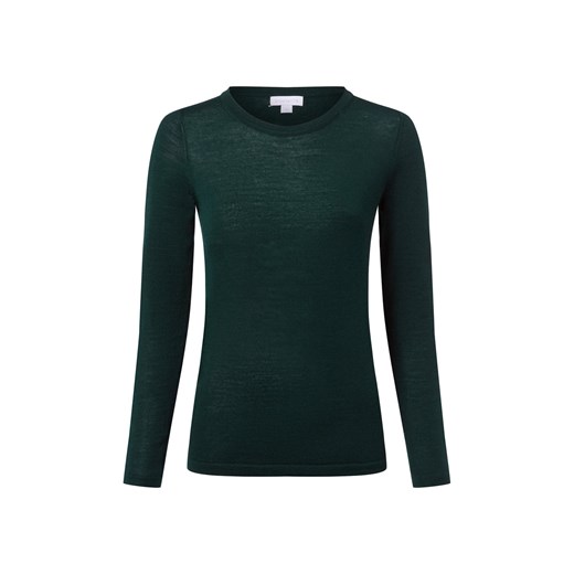 brookshire Sweter z dzianiny merino Kobiety Wełna jodłowy jednolity ze sklepu vangraaf w kategorii Swetry damskie - zdjęcie 185956756