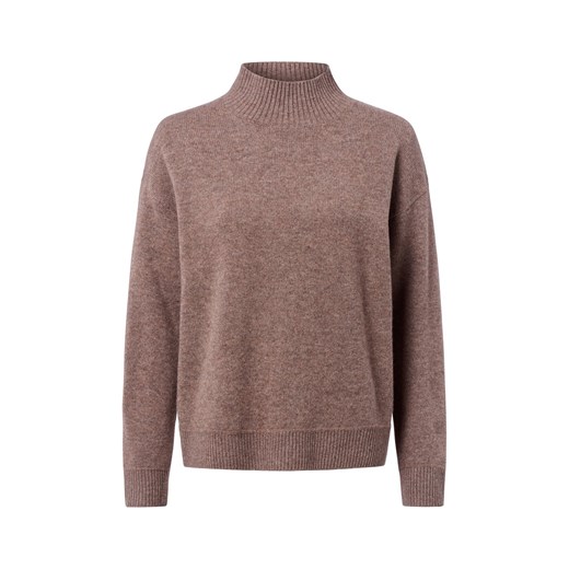 Marie Lund Damski sweter merino Kobiety Wełna merino kasztanowy marmurkowy ze sklepu vangraaf w kategorii Swetry damskie - zdjęcie 185956766