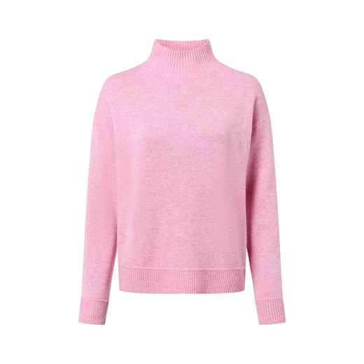 Marie Lund Damski sweter merino Kobiety Wełna merino różowy marmurkowy ze sklepu vangraaf w kategorii Swetry damskie - zdjęcie 185956769