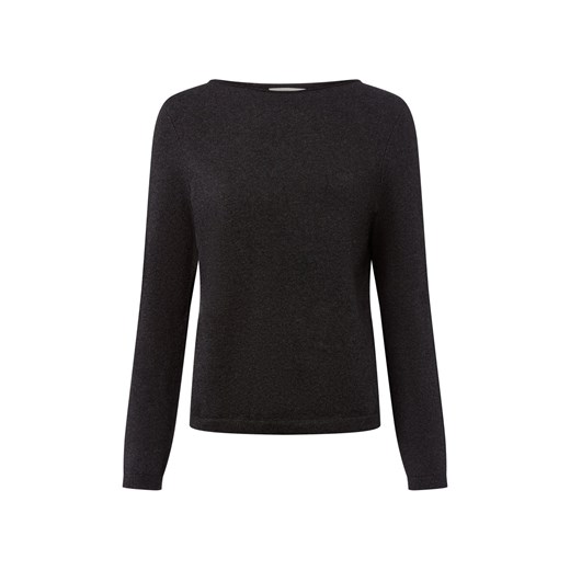 Marc O'Polo Sweter damski z dzianiny z zawartością wełny dziewiczej Kobiety antracytowy jednolity ze sklepu vangraaf w kategorii Swetry damskie - zdjęcie 185956845