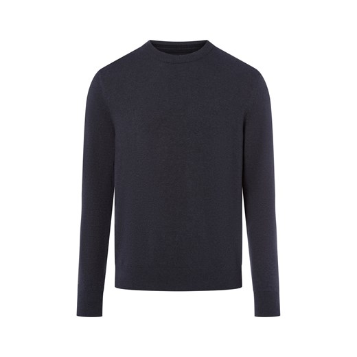 Marc O'Polo Sweter z zawartością wełny dziewiczej Mężczyźni granatowy marmurkowy ze sklepu vangraaf w kategorii Swetry męskie - zdjęcie 185956855