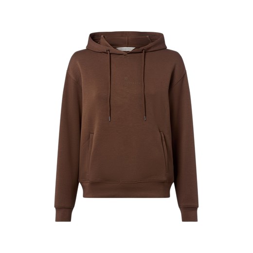 Msch Copenhagen Damska bluza z kapturem - MSCHIma Kobiety czekoladowy jednolity ze sklepu vangraaf w kategorii Bluzy damskie - zdjęcie 185956859