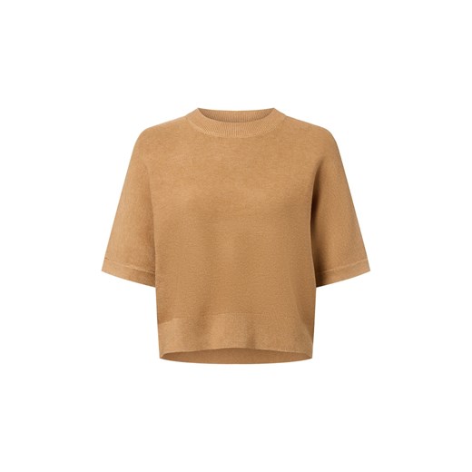 Msch Copenhagen Sweter damski z półrękawkiem - MSCHThamira Kobiety wielbłądzi jednolity ze sklepu vangraaf w kategorii Swetry damskie - zdjęcie 185956867