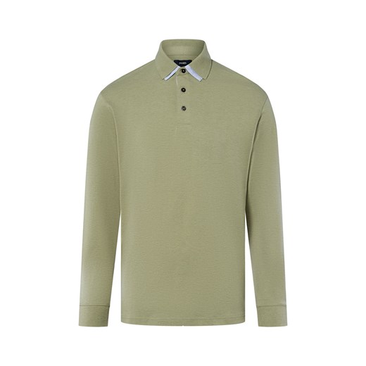 James Męska koszulka polo Mężczyźni Bawełna seledynowy jednolity ze sklepu vangraaf w kategorii T-shirty męskie - zdjęcie 185956895