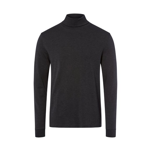 GRAAF Męska koszula z długim rękawem Mężczyźni Bawełna antracytowy marmurkowy ze sklepu vangraaf w kategorii T-shirty męskie - zdjęcie 185956907
