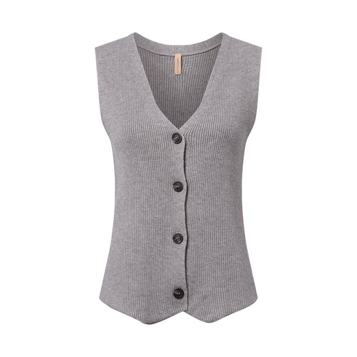 soyaconcept® Damska kamizelka z dzianiny - Kanita Kobiety jasny szary marmurkowy Soyaconcept® M vangraaf