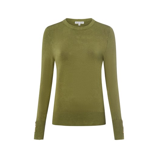 Marie Lund Sweter damski z cienkiej dzianiny Kobiety groszkowy jednolity ze sklepu vangraaf w kategorii Swetry damskie - zdjęcie 185956986