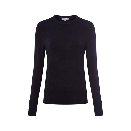 Marie Lund Sweter damski z cienkiej dzianiny Kobiety granatowy jednolity ze sklepu vangraaf w kategorii Swetry damskie - zdjęcie 185956988