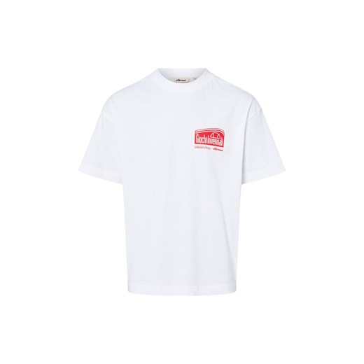 ellesse Koszulka męska - Suaven Mężczyźni Bawełna biały nadruk ze sklepu vangraaf w kategorii T-shirty męskie - zdjęcie 185956995