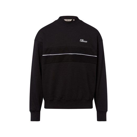 ellesse Bluza męska - Quento Mężczyźni czarny jednolity ze sklepu vangraaf w kategorii Bluzy męskie - zdjęcie 185956996