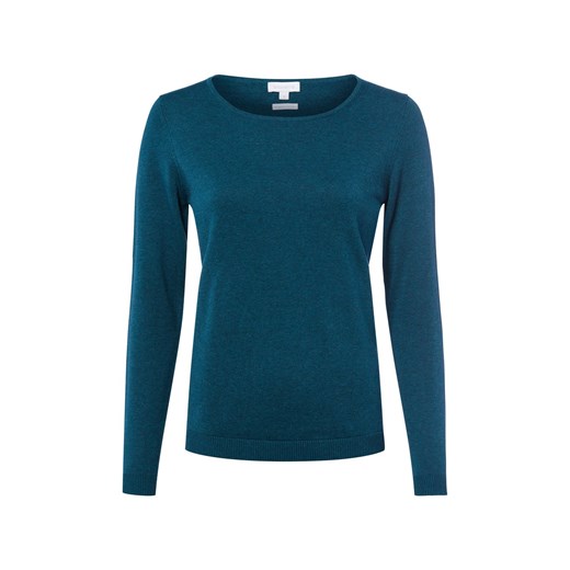 brookshire Sweter z dzianiny DAmen Kobiety drobna dzianina petrol marmurkowy ze sklepu vangraaf w kategorii Swetry damskie - zdjęcie 185957035