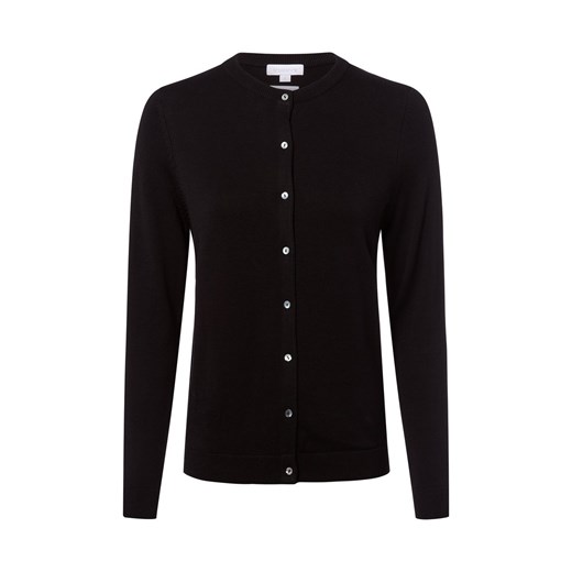 brookshire Kardigan damski Kobiety Bawełna czarny jednolity ze sklepu vangraaf w kategorii Swetry damskie - zdjęcie 185957048