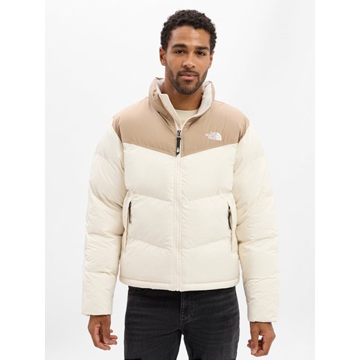 The North Face Męska kurtka pikowana - Saikuru Mężczyźni Sztuczne włókno écru jednolity ze sklepu vangraaf w kategorii Kurtki męskie - zdjęcie 185957206
