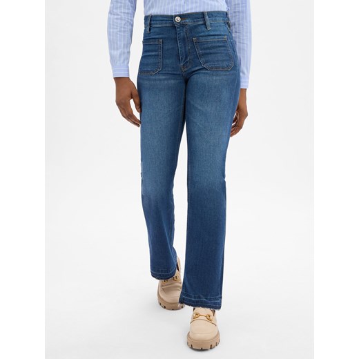 Joop Jeans Dżinsy bootcut - Ella Kobiety Bawełna medium stone jednolity ze sklepu vangraaf w kategorii Jeansy damskie - zdjęcie 185957217