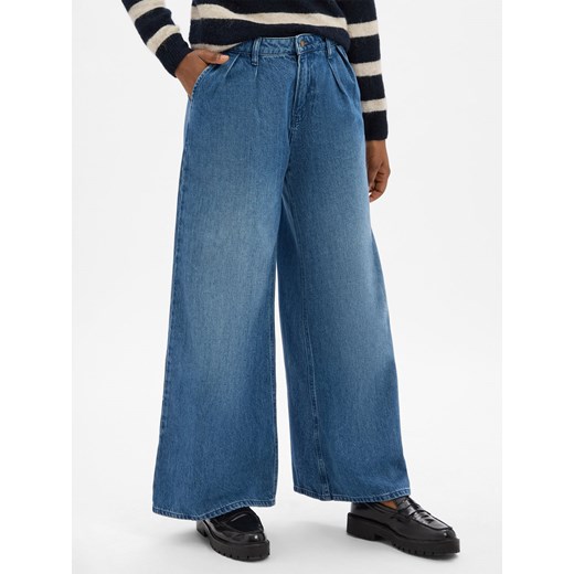 Joop Jeans Dżinsy o szerokim kroju - Elise Kobiety Bawełna medium stone jednolity ze sklepu vangraaf w kategorii Jeansy damskie - zdjęcie 185957218