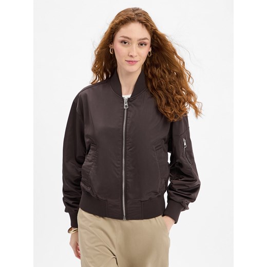 Marc O'Polo Bluza damska Kobiety czekoladowy jednolity ze sklepu vangraaf w kategorii Kurtki damskie - zdjęcie 185957296