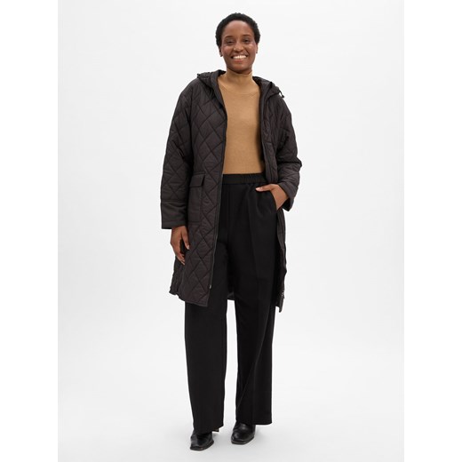 Msch Copenhagen Pikowany płaszcz damski - MSCHNichella Kobiety czarny jednolity XS/S vangraaf