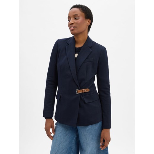 Lauren Ralph Lauren Marynarka damska Kobiety Bawełna granatowy wypukły wzór tkaniny ze sklepu vangraaf w kategorii Marynarki damskie - zdjęcie 185957446