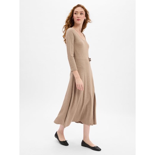 Lauren Ralph Lauren Sukienka damska Kobiety Bawełna wielbłądzi jednolity ze sklepu vangraaf w kategorii Sukienki - zdjęcie 185957448