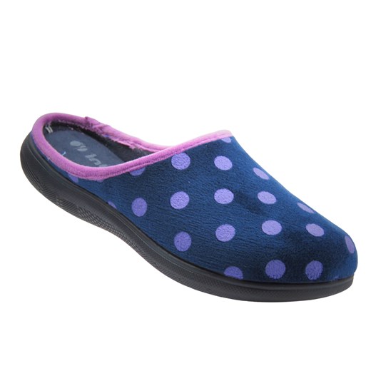 Kapcie Damskie INBLU EC-90 granatowe Wsuwane ze sklepu ulubioneobuwie w kategorii Kapcie damskie - zdjęcie 185957485