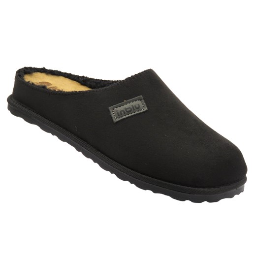 Ciepłe kapcie damskie czarne INBLU CS-45 ze sklepu ulubioneobuwie w kategorii Kapcie damskie - zdjęcie 185957566