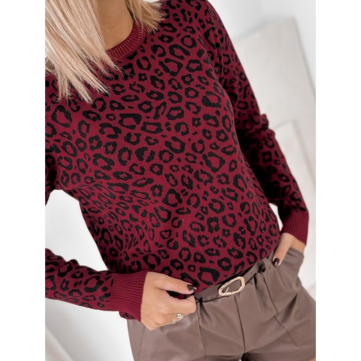 sweter antonella bordowy one size ONE SIZE UBRA